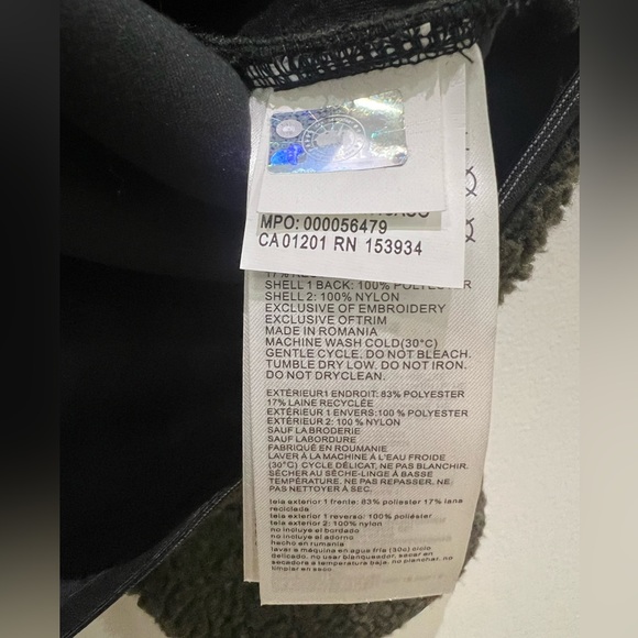 NWT Canada Goose Renfrew Wool Blend Fleece Pullover Jacket - Picture 12 of 14